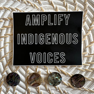 (Bumper Sticker) Amplify Indigenous Voices