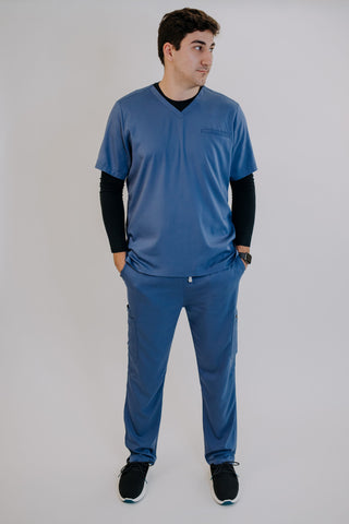 Men's 2-Pocket Scrub Top