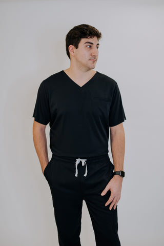 Men's 2-Pocket Scrub Top