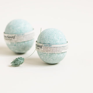 Bath Bomb - Snow Mint | Icicle + Peppermint + Spearmint