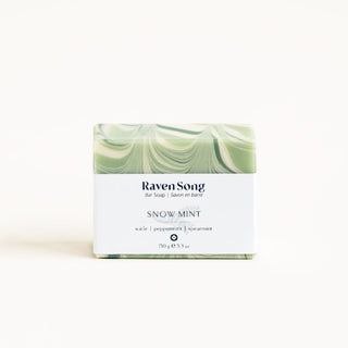 Snow Mint Artisan Soap |  Icicle + Peppermint + Spearmint