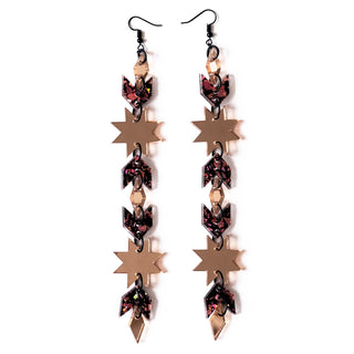 Star Blanket Drips // Rose Gold Mirror and Rose Gold Sparkle