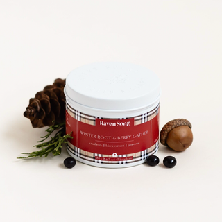 Winter Root & Berry Gather Coconut Wax Candle | Cranberry + Black Currant + Pine